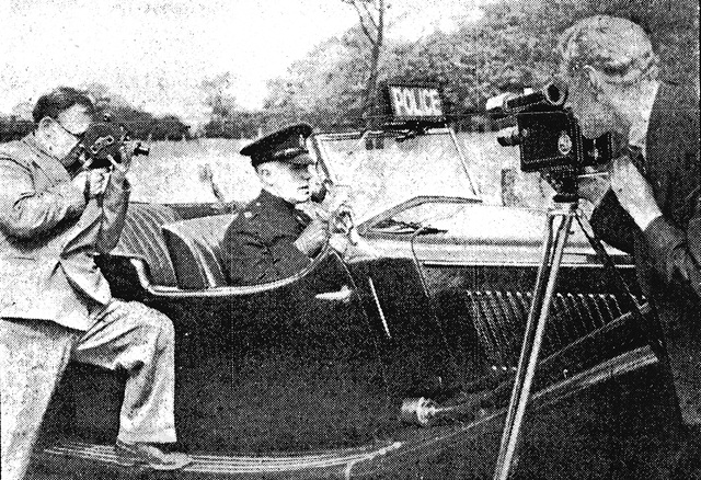 Doug Hardy & Roland Whiteside filming Police Patrol